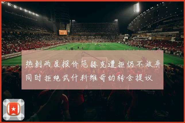 热刺两度报价范赫克遭拒仍不放弃同时拒绝武什科维奇的转会提议